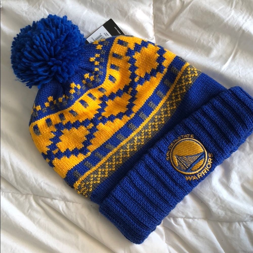 Warriors Pom Pom beanie (BRAND NEW!)